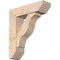 Ekena Millwork Funston Slat Smooth Bracket w/ Offset Brace, Douglas Fir, 7 1/2"W x 26"D x 30"H BKT0806X26X30FST06SDF - alternate 1